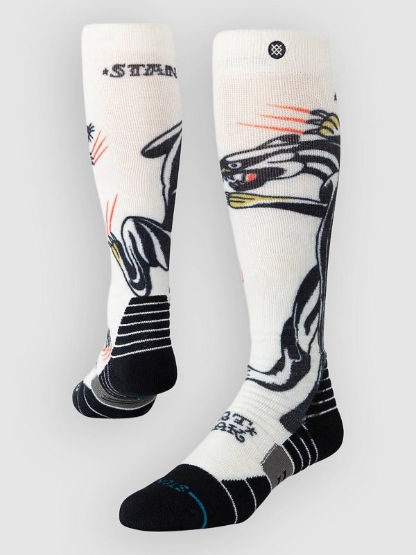 Stance Battle Mid Poly Snow Funktionssocken cream