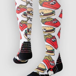 Stance Combo Meal Mid Poly Snow Funktionssocken red