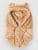 A.LAB Bear Snood Hood brown