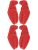 Crab Grab Mini Claws Stomp Pad red