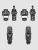 Fischer Attack Hybrid 14 Mn/Pt W/O Brake O 2026 Skibindung solid black / anthracite