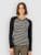 Mons Royale Icon Merino Raglan Funktionsshirt mr stripe / black