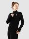 Mons Royale Merino Cascade Flex Mock Neck Funktionsshirt black