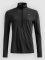 Ortovox 185 Rock ‚N‘ Wool Zip Neck Funktionsshirt black raven 90201