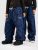 Souvenir Parachute Hose petrol blue blotch print